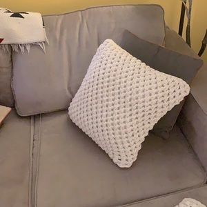 Crochet Beige 2 Pillow Cases